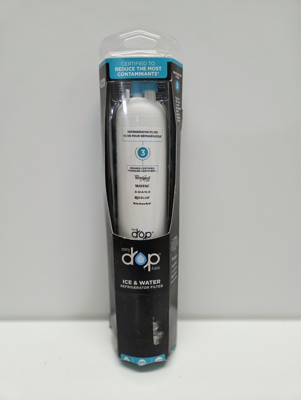 Everydrop by Whirlpool Ice and Water Refrigerator Filter 3 EDR3RXD1 NTW